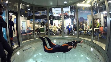Sky dive indoor before your AFF course with www learnskydiving co uk