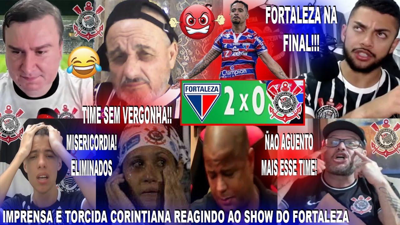 REAÇOES DA IMPRENSA E TORCIDA CORINTIANA AO FORTALEZA 2X0 CORINTHIANS ELIMINADOS COM PIKACHU E TINGA