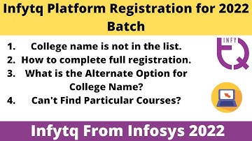 Infytq Platform Full Registration Video | Watch Video to Clear All Your Doubts| Complete Full Steps