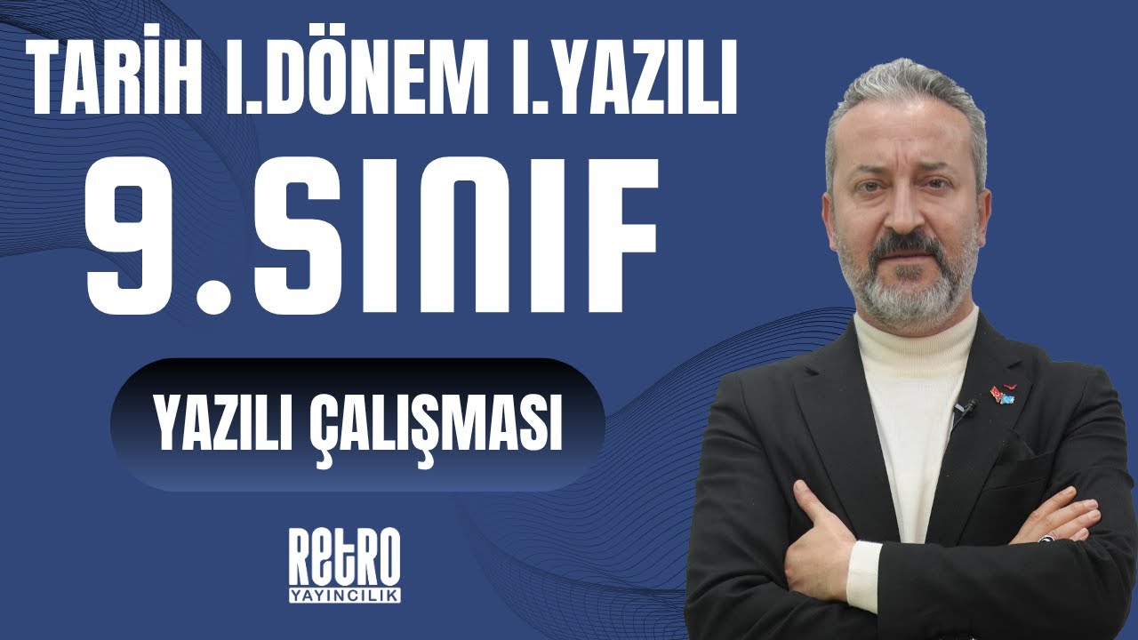 9.SINIF | 1.Dönem - 1.Yazılı Çalışması | Mehmet Celal ÖZYILDIZ - Tarih