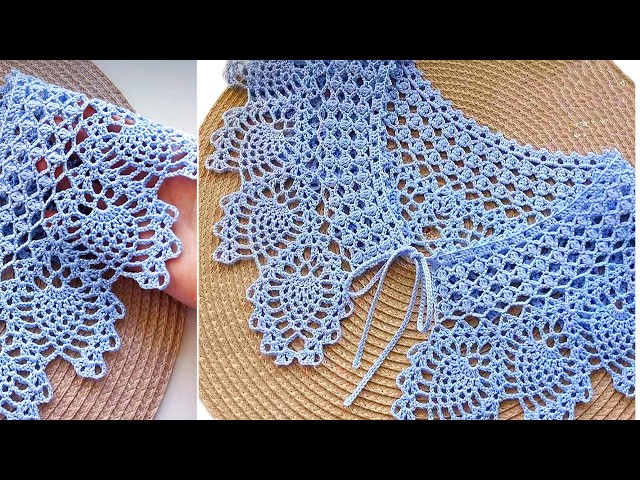 Charming Crochet Lace Collar Tutorial | Easy Peter Pan Neckline