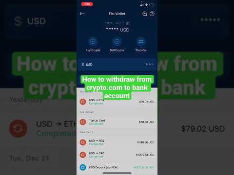 How to withdraw from crypto.com to your bank account #shorts #crypto #howto [3POREDplZW]