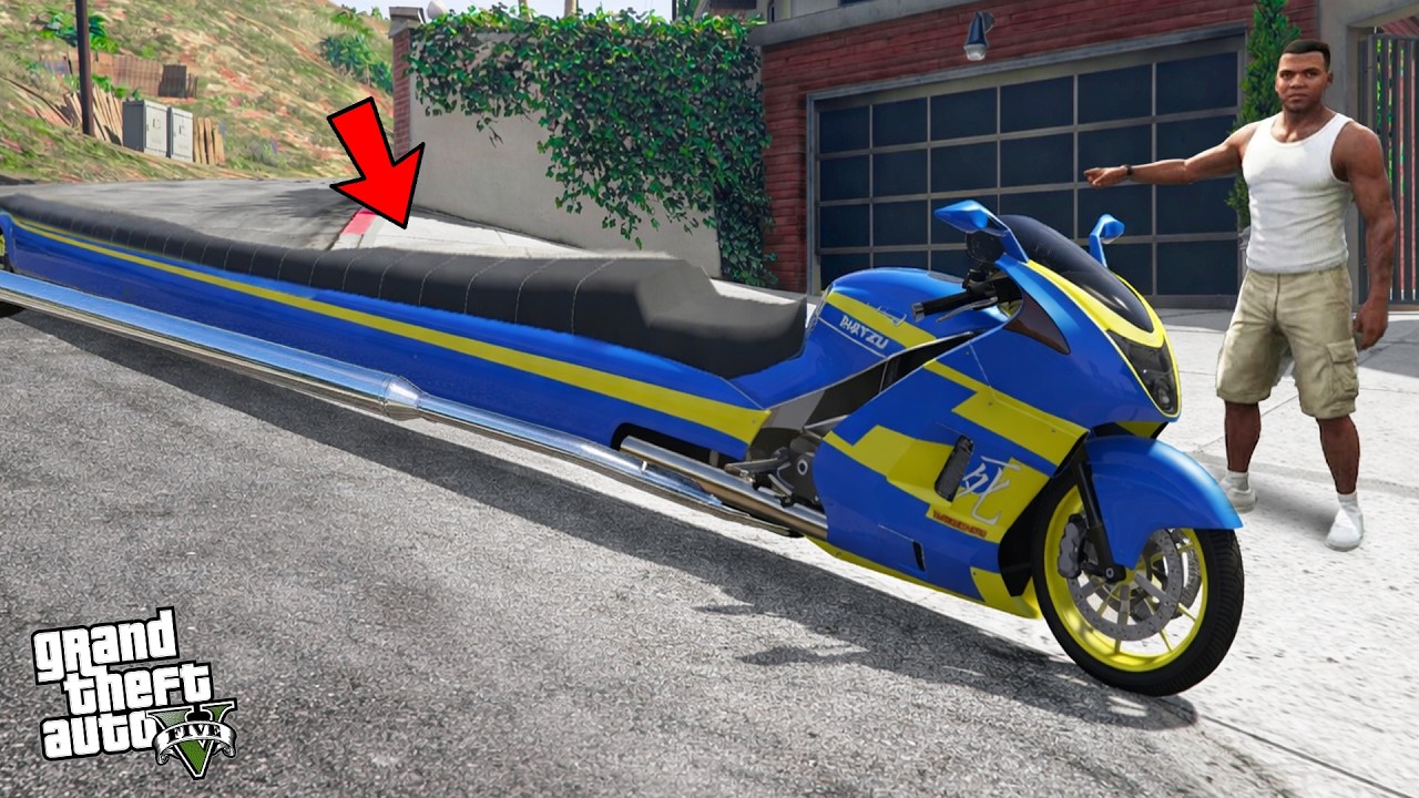 Franklin Tests The Longest Bikes Of GTA 5 !