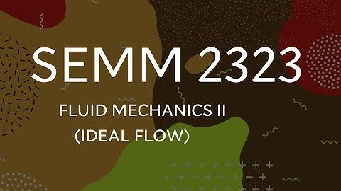 Ideal flow - 8 Rankine half body