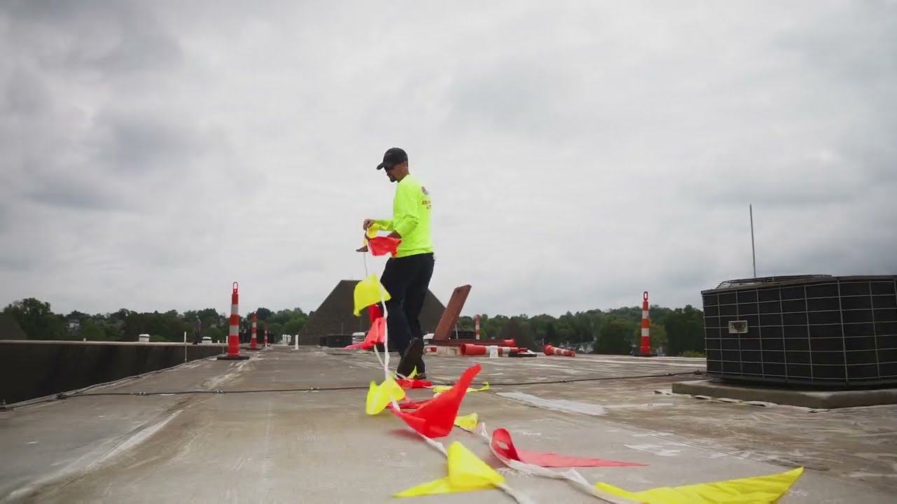 MASSIVE COMMERCIAL ROOF CLEANING!! ASPHALT SHINGLE & FLAT COMMERCIAL ROOF CLEANINGS SAME BUILDING!