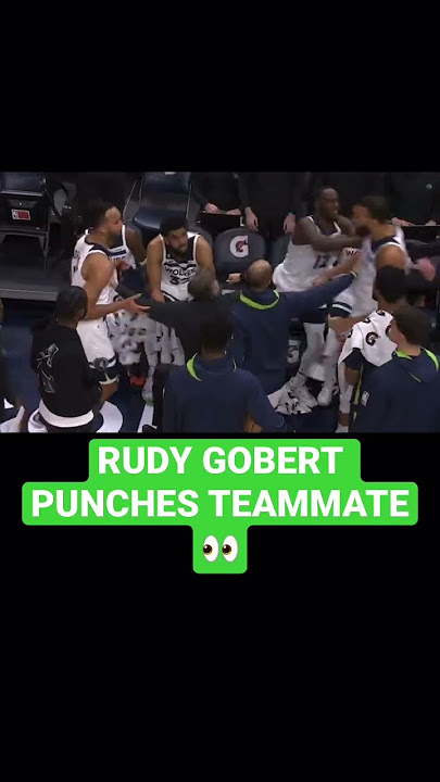 RUDY GOBERT PUNCHES TEAMMATE