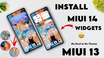 Install MIUI 14 All Advanced Widgets & Folder Features On Global & India In MIUI 13 | No Root 🔥✅