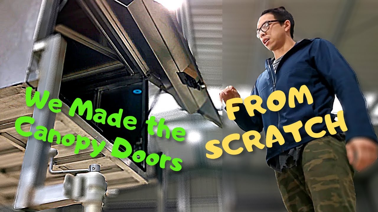 DIY Camper DOORS DIY 4x4 canopy Ep V YouTube