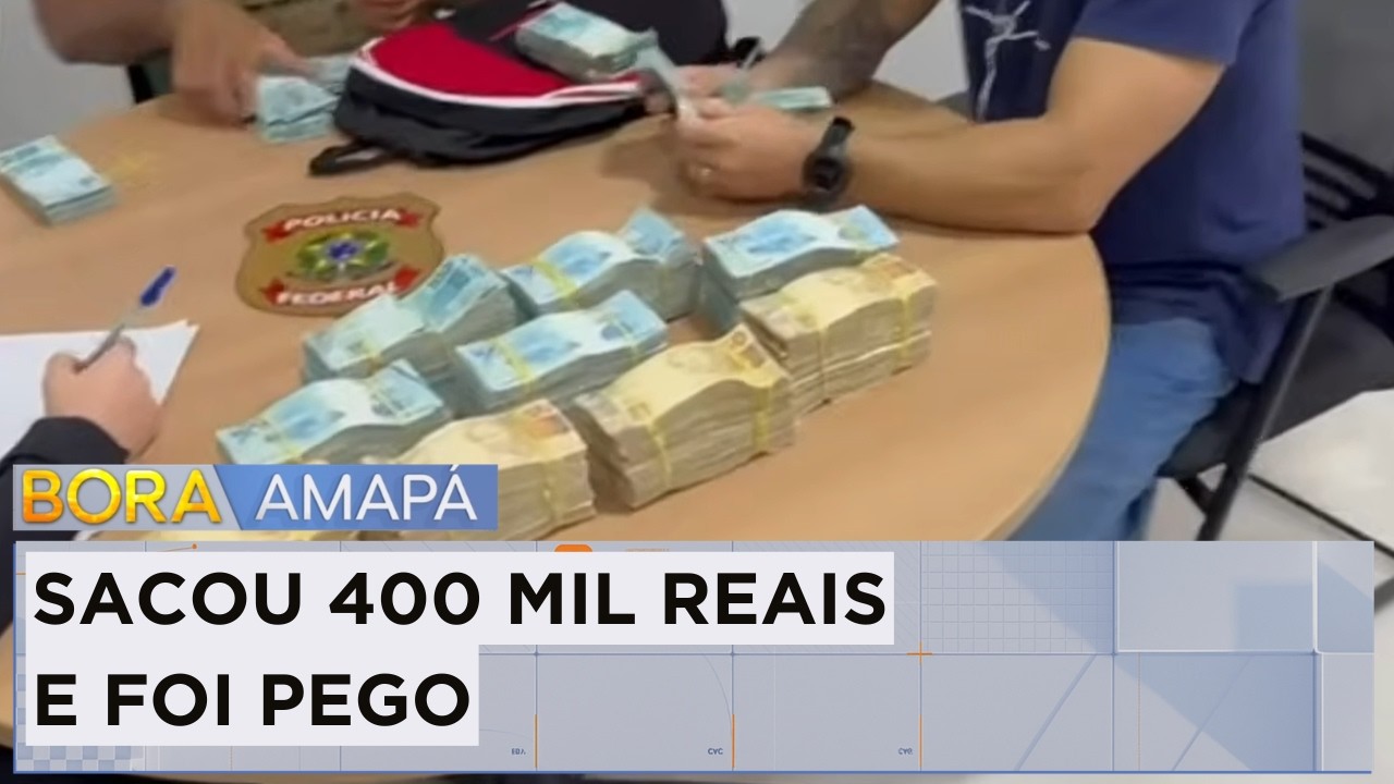 PF prende homem com R$ 400 mil em espécie no município de Oiapoque