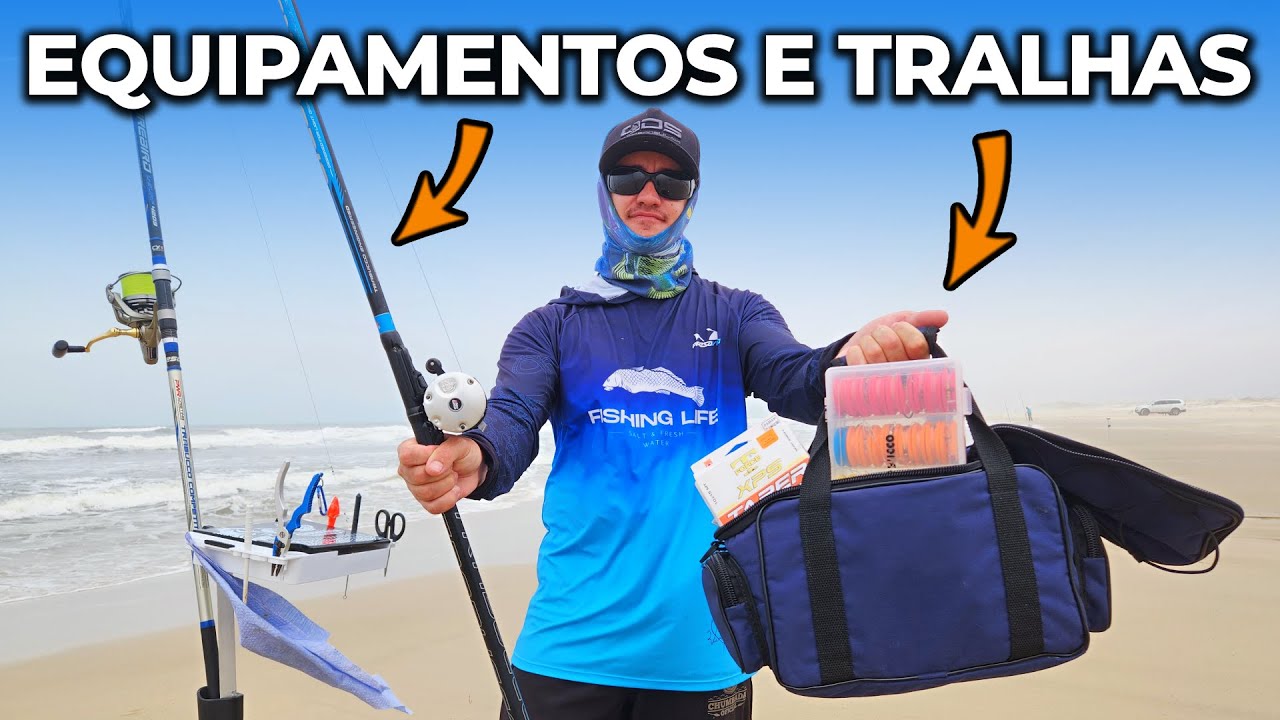 Esses são os meus EQUIPAMENTOS mais EFICAZES para PESCA de PRAIA