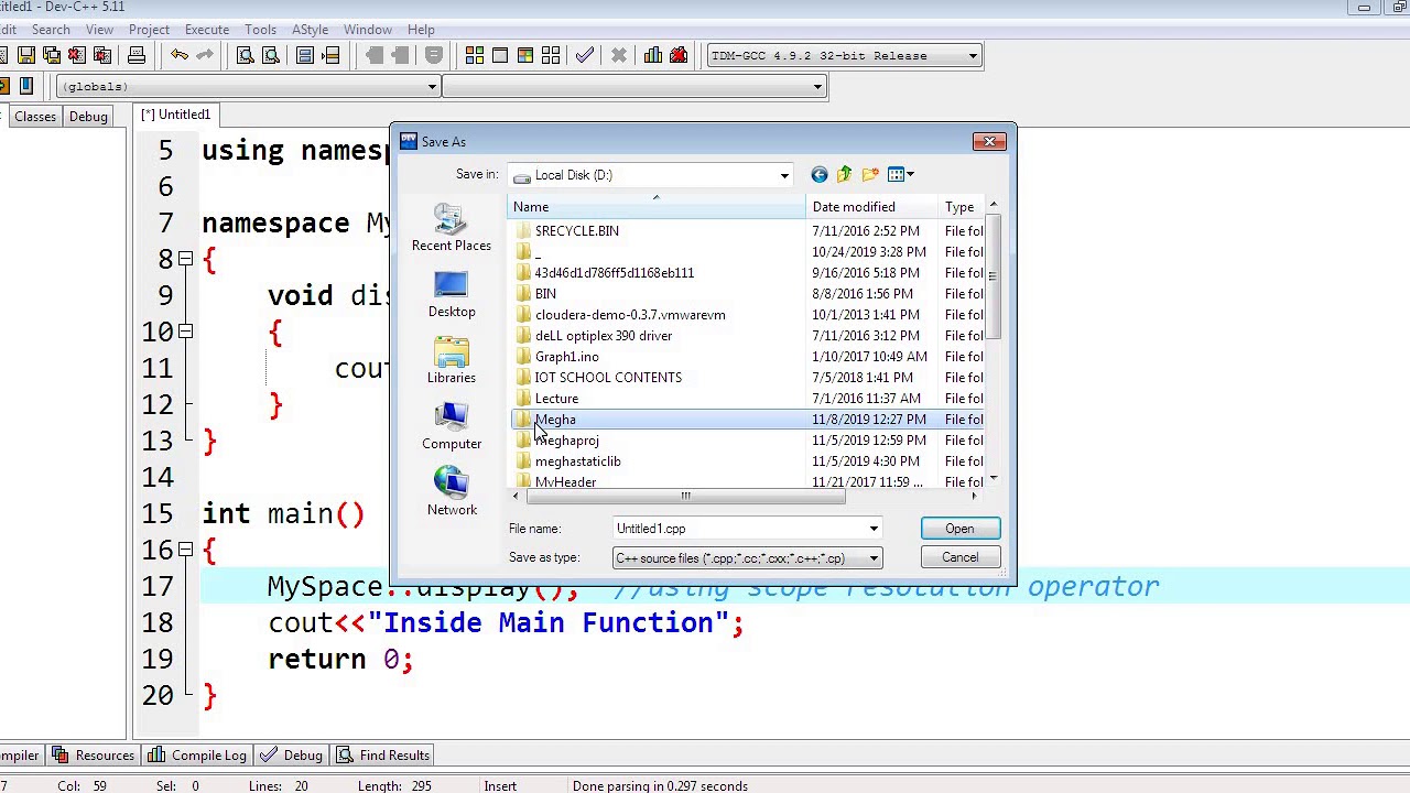 Using namespace system. Namespace c++. C++ using namespace. Dev cpp. Using namespace STD C#.