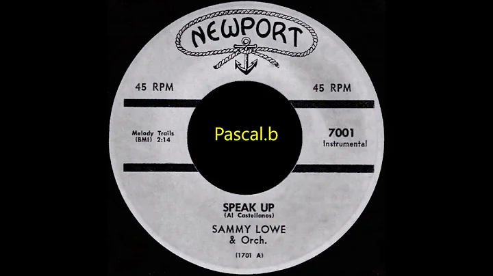 Sammy Lowe & Orch - Speak up