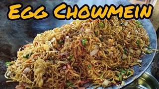 How to Make Egg Chowmein Street Food Style | Kolkata Street Food | Egg Noodles