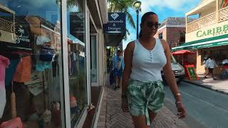 PHILIPSBURG WALK | ST. MARTIN | [4k] Binaural Audio🎧