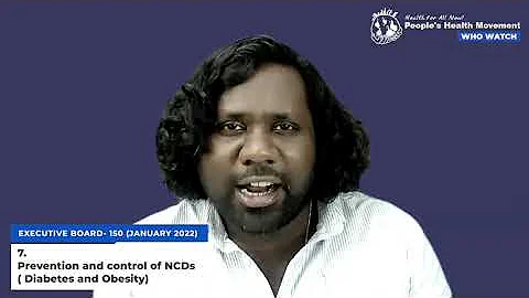 7. Prevention and control of NCDs Diabetes and Obesity | EB 150 | WHO WATCH