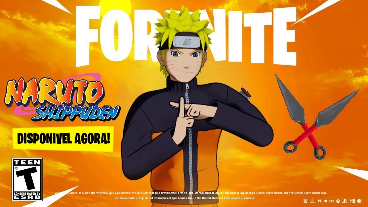 Naruto + Fortnite Finalmente Chegou!