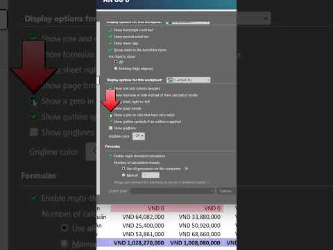 Mẹo ẩn số 0 trong bảng tính Excel #shorts mới nhất 2023