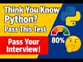 Entry Level Python Interview Questions &amp; Practice Tests for Fresher