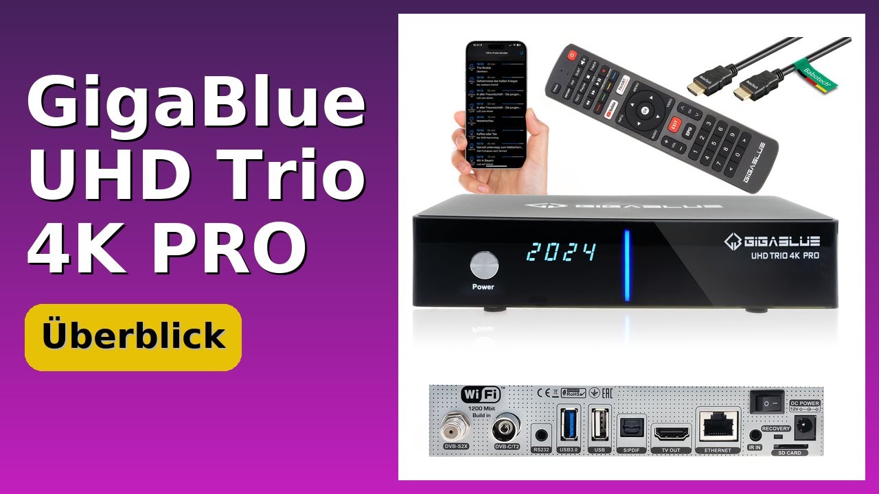 BEWERTUNG (2025): GigaBlue UHD Trio 4K PRO. WESENTLICHE Einzelheiten