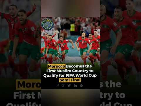 Morocco Becomes The First Muslim Country To Qualify For FIFAWorldCup Semi Final Football Shorts 
