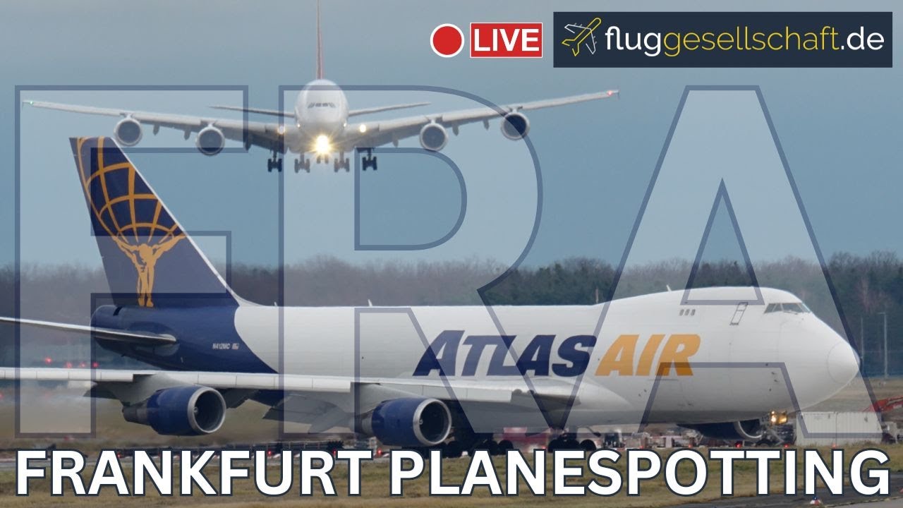 FRA Airport Livestream 🇩🇪 Letzter Tour-Tag aus Frankfurt | Widebody Action am Montag 8.12.2025