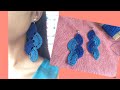 Fan Dangling Crochet Summer earrings |tutorial