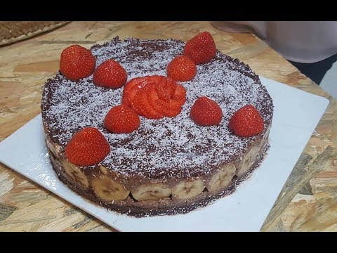 gâteau-cru-chocolat-banane