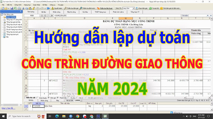 Dự toán chi phí điều tiết đảm bảo giao thông năm 2024