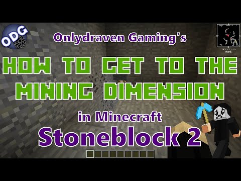 Minecraft - Stoneblock 2 - How to Get to the Mining Dimension and the End in Stoneblock 2 thumbnail
