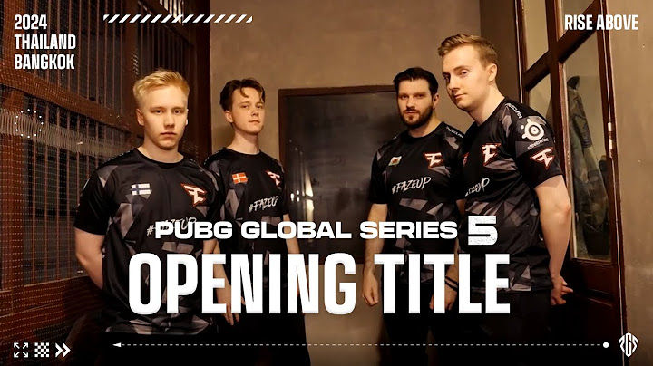 PUBG Global Series 5 Opening Title
