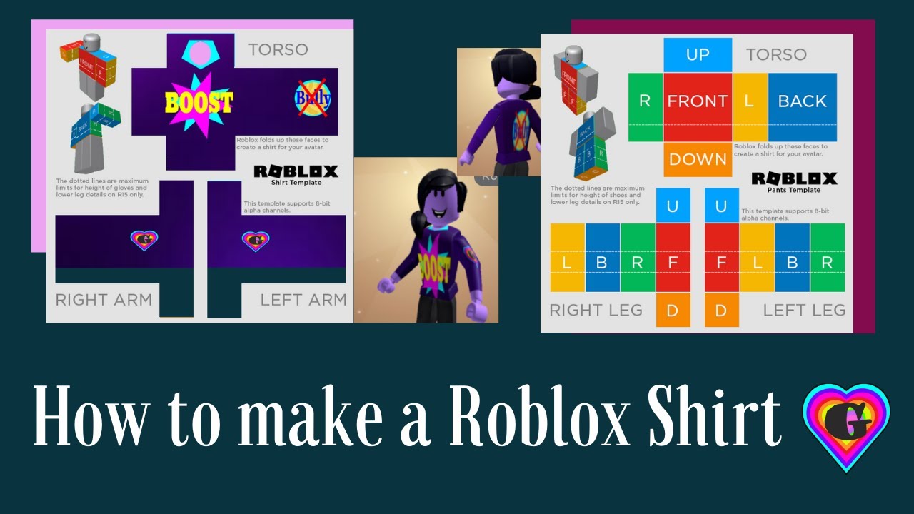 How to use the Roblox Template to make a shirt or pants - YouTube