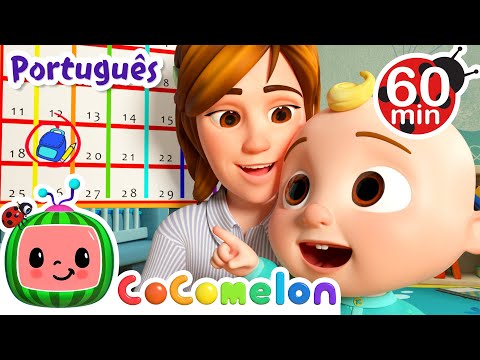 O primeiro dia na escola | 1 HORA de Cocomelon em Português | Músicas Infantis e Desenhos Animados