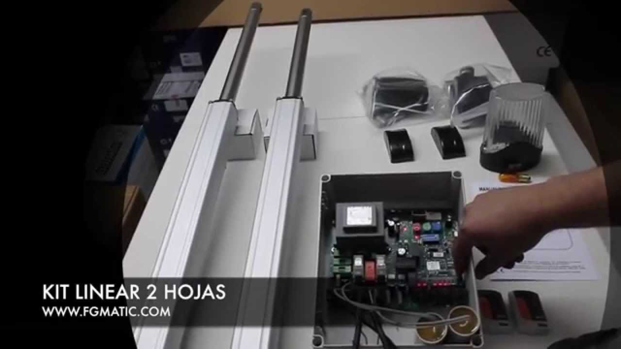 Programar motor puertas abatibles Kit Linear 