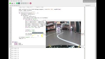 라즈베리파이 인공지능 자율주행 자동차 물체감지하여 자동으로 멈춤