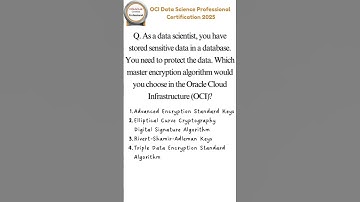 5 | OCI Data Science Professional Certification 2025 Question - Answer - Explanation