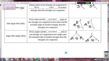 Unit 4 Day 1 - Congruent Triangles
