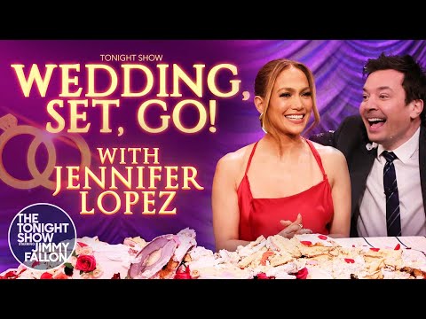 Wedding, Set, Go! With Jennifer Lopez | The Tonight Show Starring Jimmy Fallon