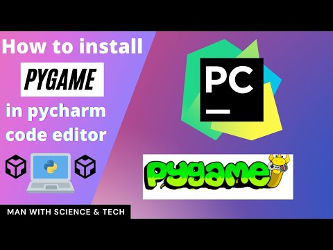 How to install pygame in pycharm code editor