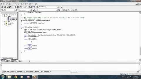 Demo using ListBox , ComboBox , RadioButton in MFC on Visual C++ 6.0