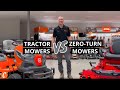 Tractor mowers vs zeroturn mowers