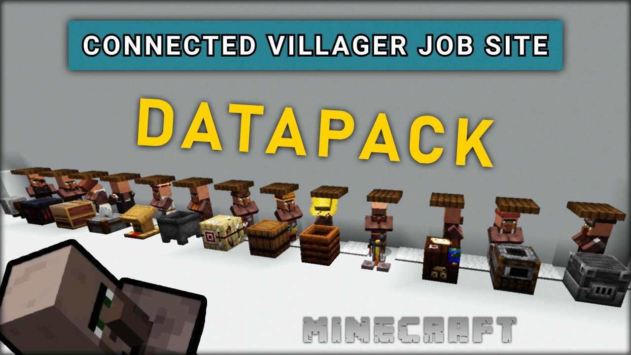 [DATA PACK] Connected Villager Job Site - Fixes villager's professions