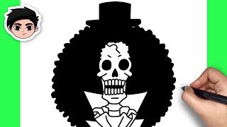 How To Draw Brook One Piece Easy Step By Step Youtube