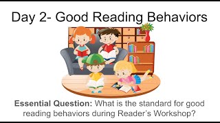 Day 2 Good Reading Behaviors: Reading Workshop – First 20 Days, Grade 4