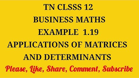 TN 12 business maths chapter 1 example 1.19
