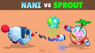 Nani Vs Sprout 22 Tests Best Robot In Brawl Stars Youtube