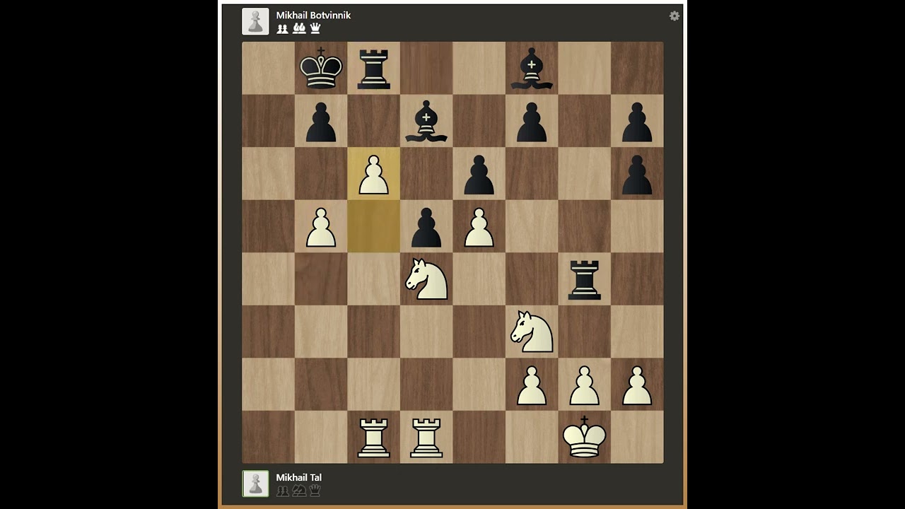 World Championship Rematch || Mikhail Tal vs Mikhail Botvinnik