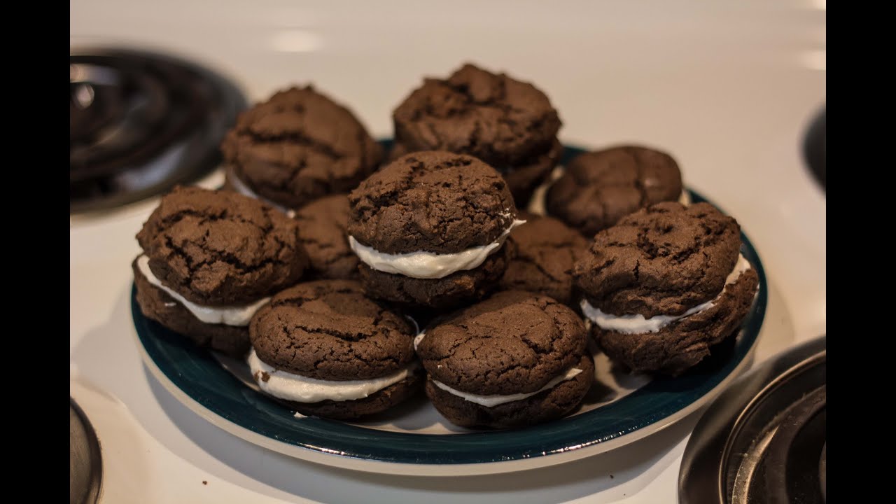 Homemade Cream Filled Chocolate Cookies (A Twisted Recipe) YouTube