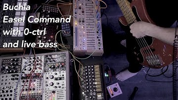 Buchla 208c Easel Command with eurorack 0-ctrl and live bass electronic music performance improv