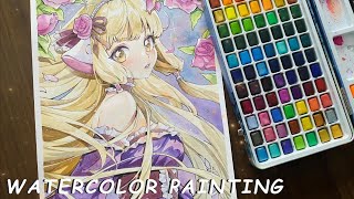 Pittura ad acquerello🎨 -Chii(chobits)-[Speedpaint]