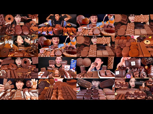 🍫 1 HOUR DESSERT ASMR MUKBANG 🤤 Chocolate, Ice Cream, Donuts & Cake Compilation pt 212